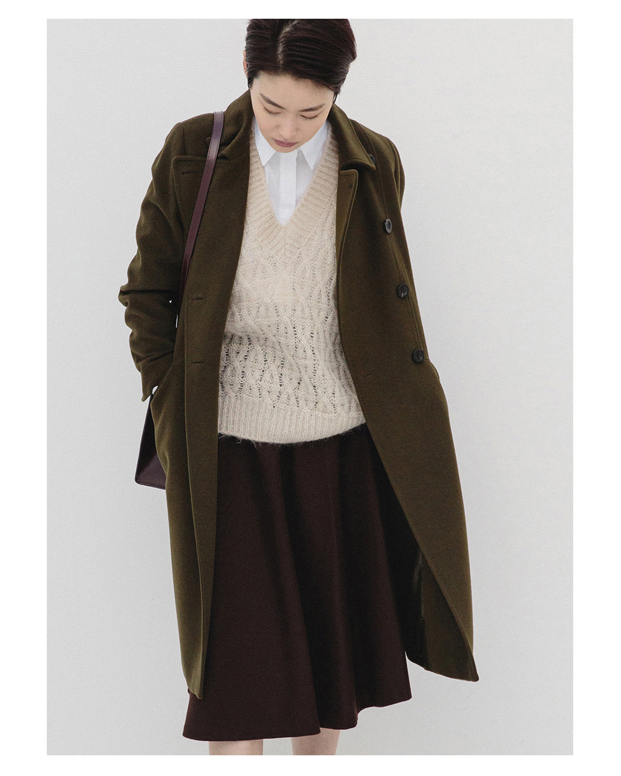 이 Winter, 단 하나의 Coat<br> 클래시컬리 double Coat Brown