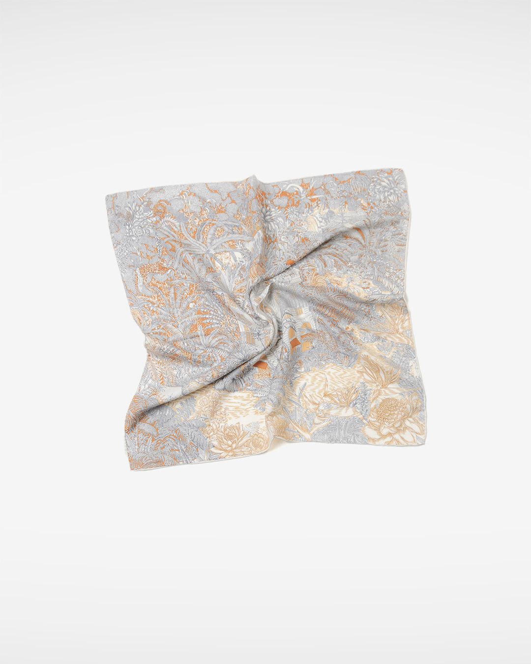 cashmere 70 silk 30<br> golden garden scarf