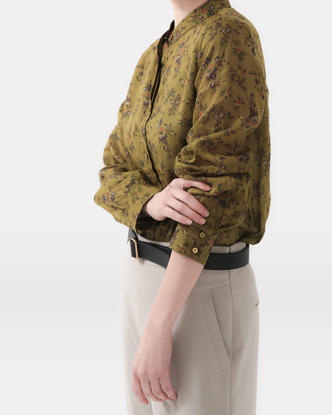 Sensual Patterns Inspired by Nature<br> Botanical Linen Shirt