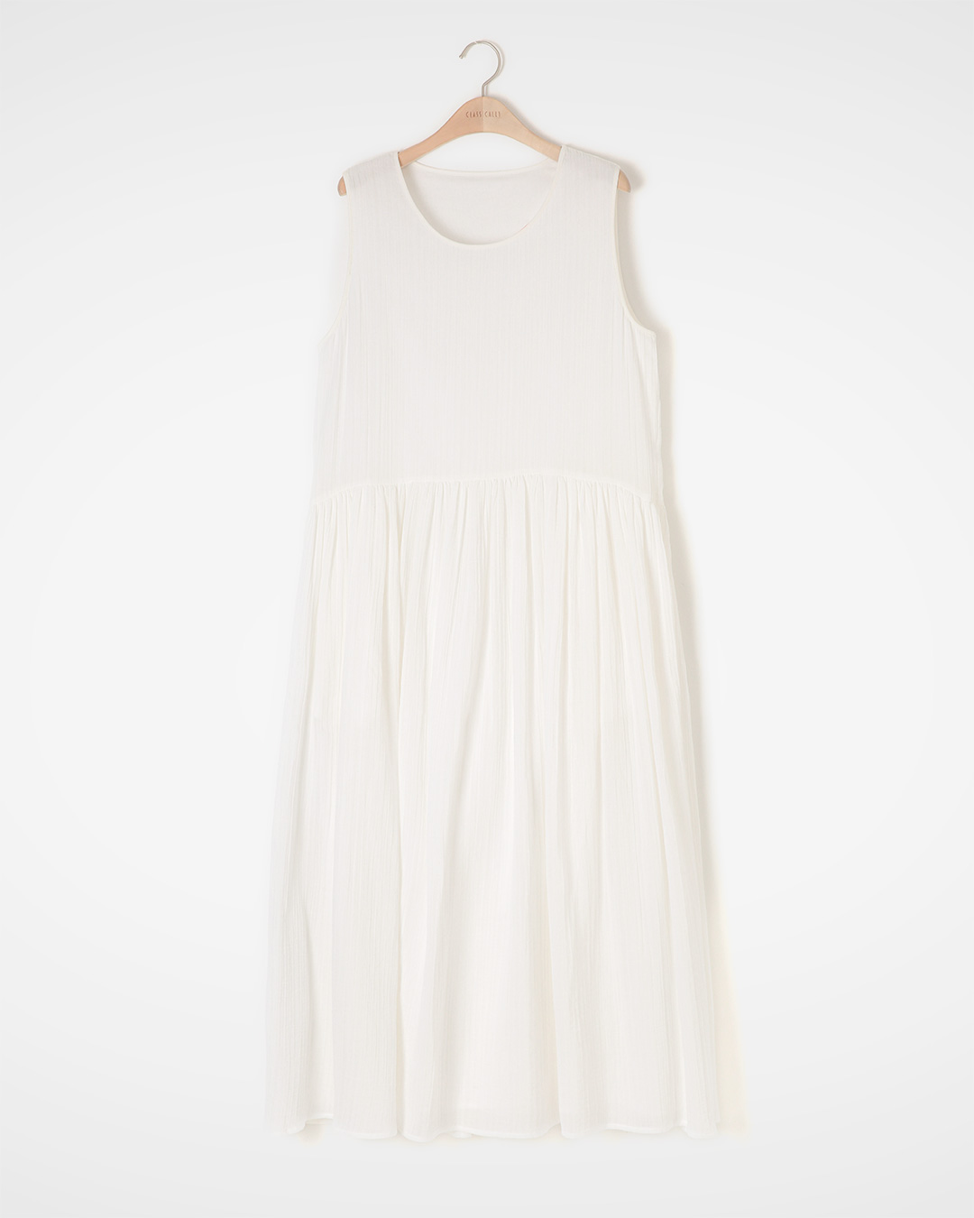 White Dress, light and gentle like sunlight<br> cotton linen sleeveless dress