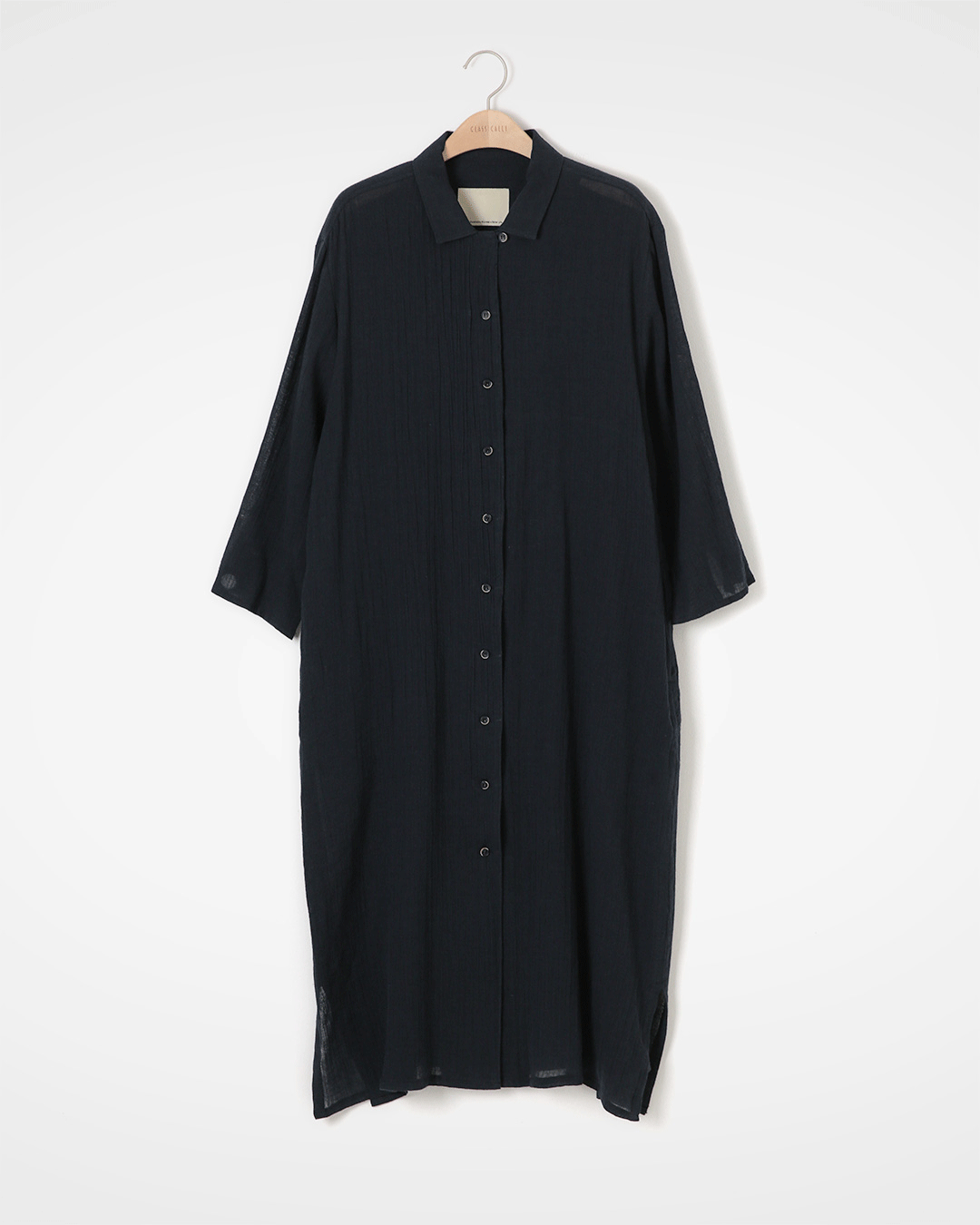 Light as a jacket on the way to work<br> Long Shirt Dress for the weekend