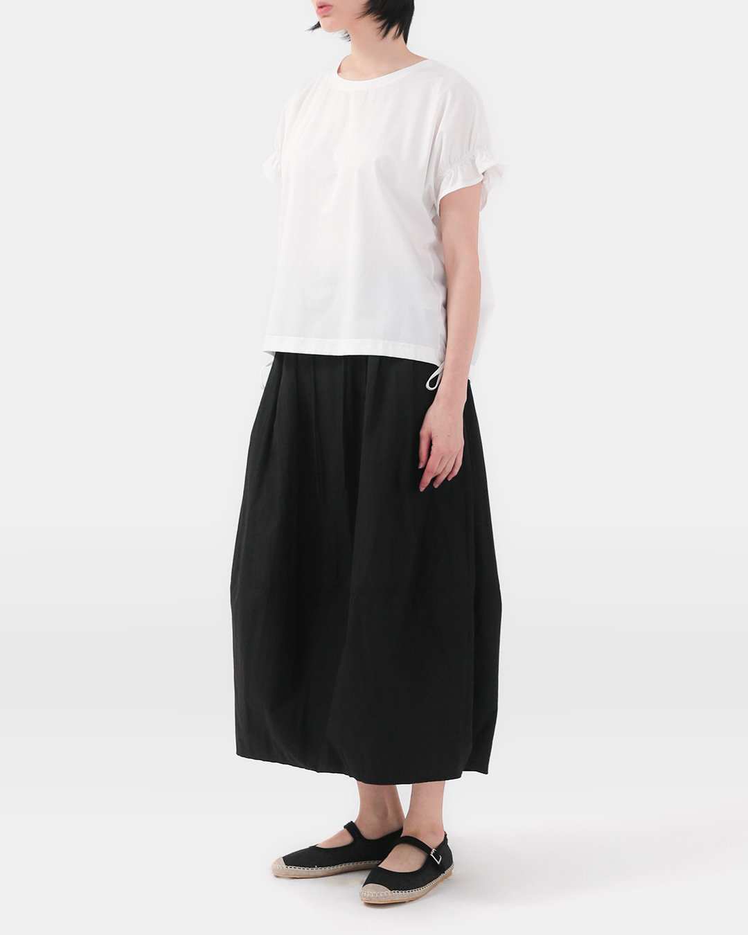Maintaining the volume and reducing the weight<br> summer cotton blend volume skirt