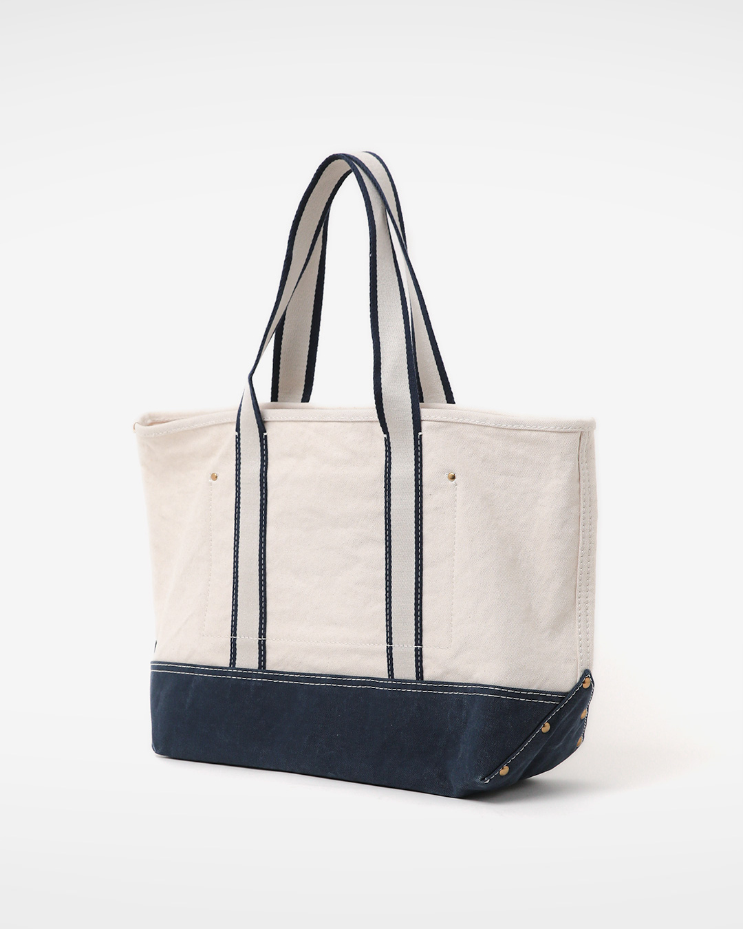 On a sunny beach<br> two tone canvas tote bag