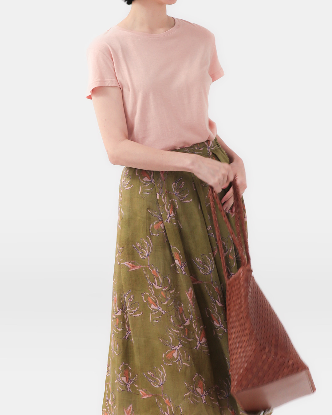CLASSICALLY SIGNATURE T<br> Airy Linen Cotton Tee 4 Colors