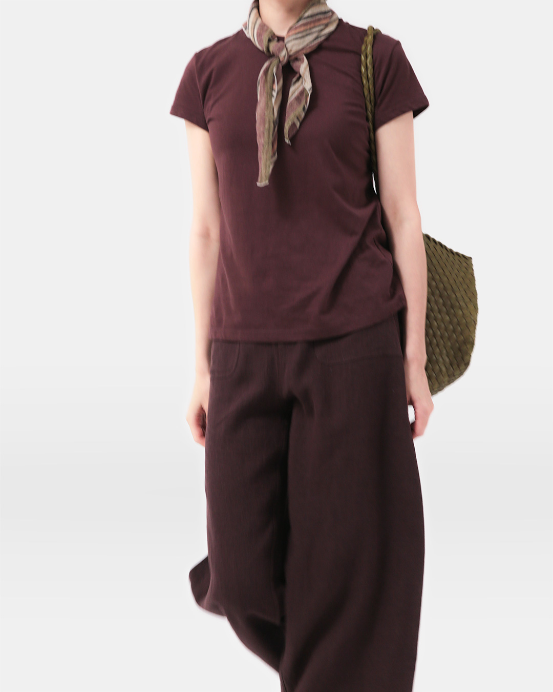 CLASSICALLY SIGNATURE T<br> Airy Linen Cotton Tee 4 Colors