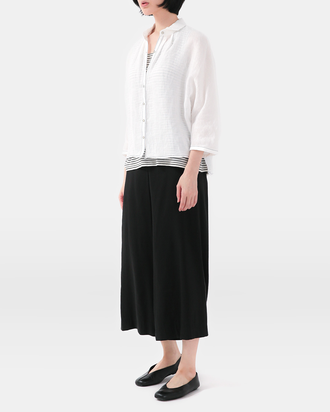 Wide Breadth that flows like a skirt<br> effortless drape culottes (77)