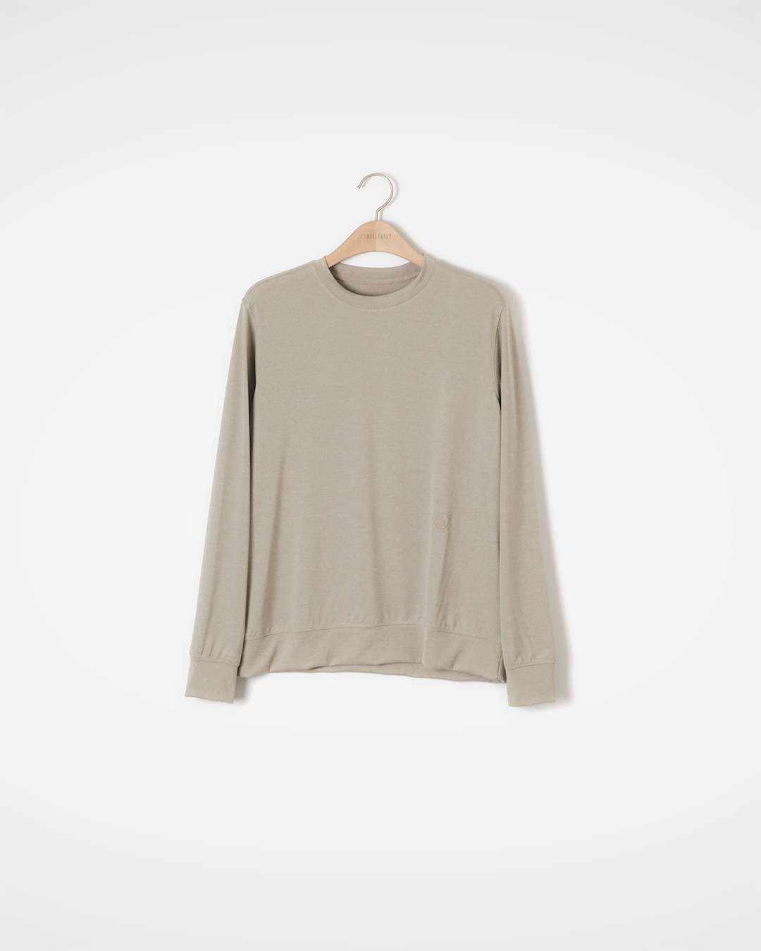 So I wear Purple the most<br> smooth jersey crewneck top