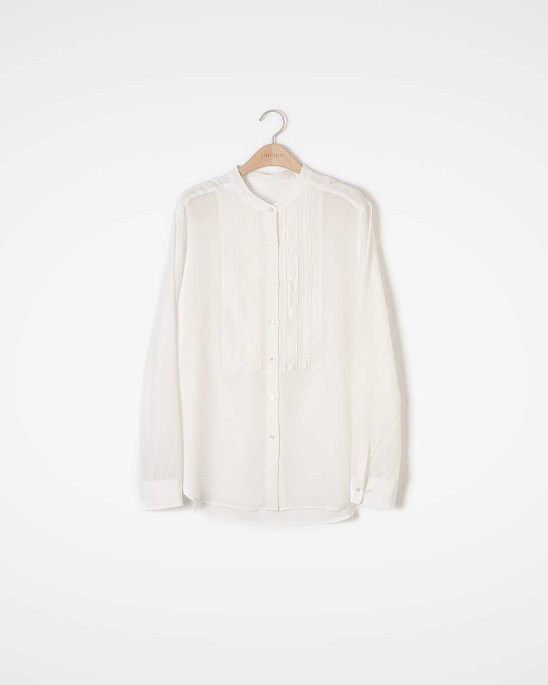 Today is a great day<br> pure silk pintuck blouse
