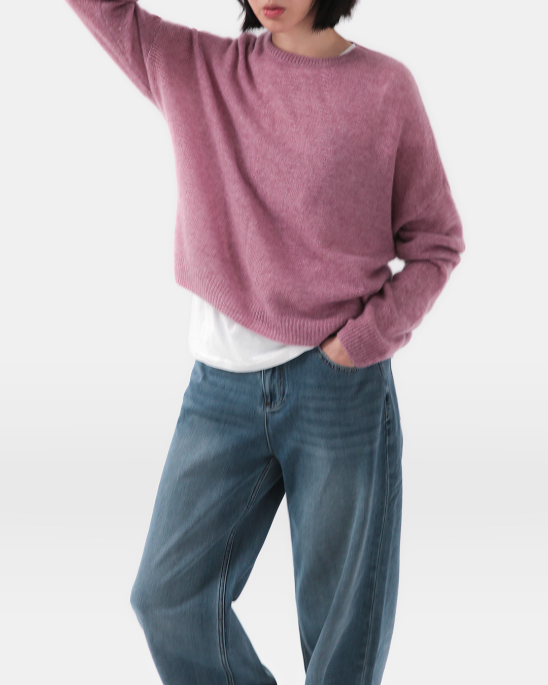 I feel good every time I wear it<br> pure cashmere crew knit