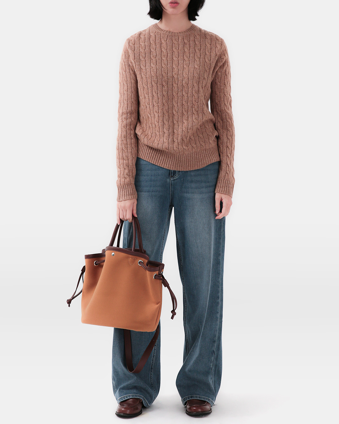 A classic that I reach for every year<br> cashmere cable-knit crew sweater