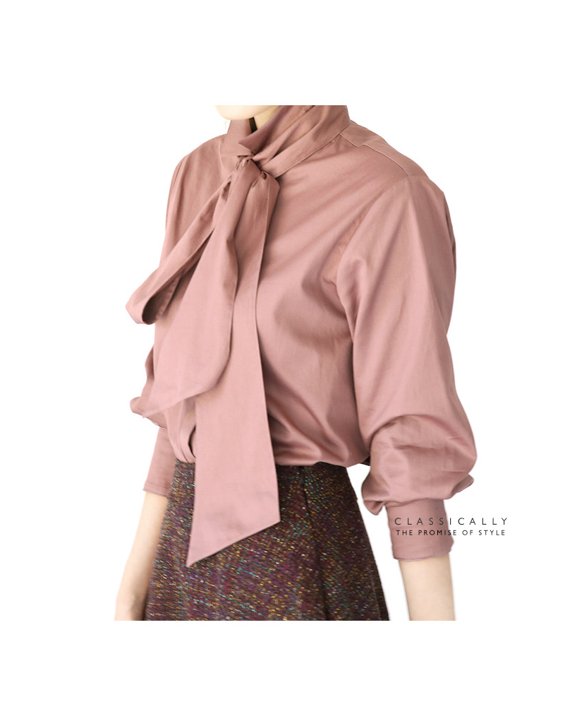 Cotton Tie Blouse