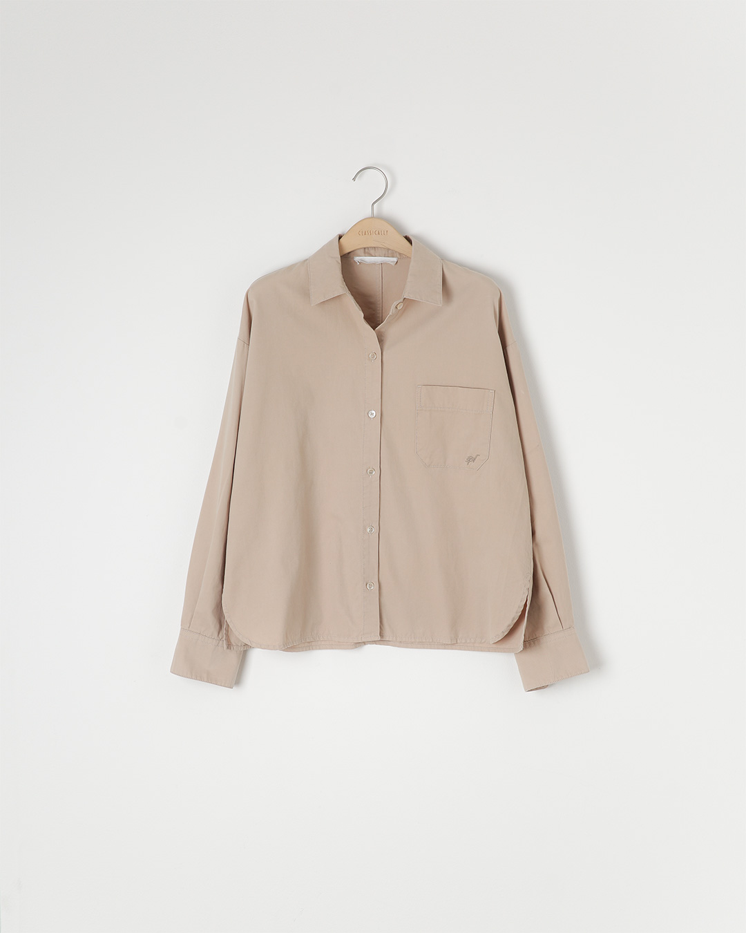 Flannel Basic Shirt (Beige 55-66)