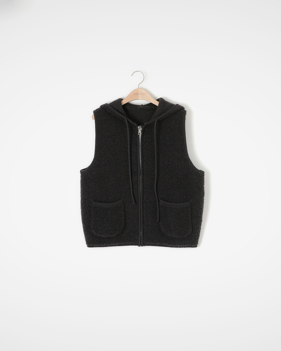 Wool100 Poggli<BR> Hood Vest