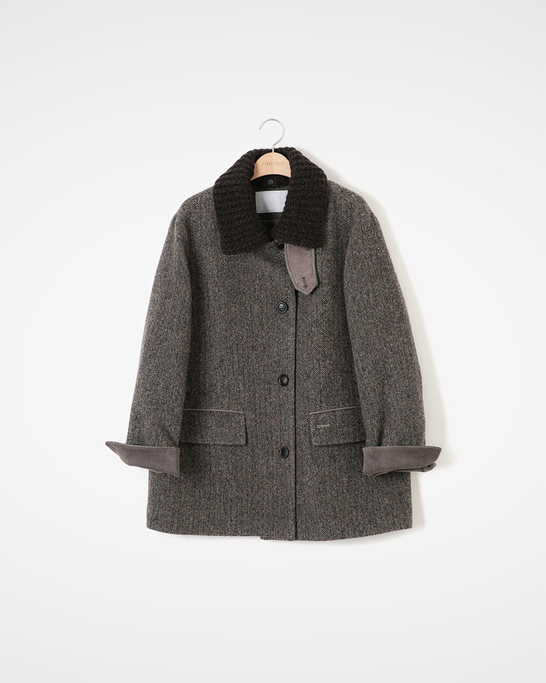 Long-lasting Winter Outer<br> heritage knit-collar wool coat