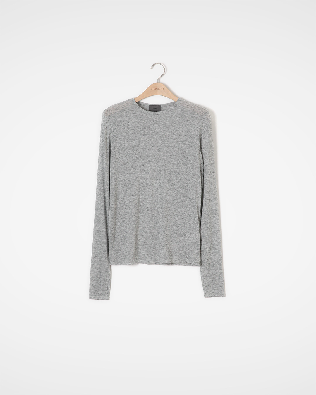 FW Melange 롱슬리브 Wool T-shirt<br> melange thumbhole layering tee