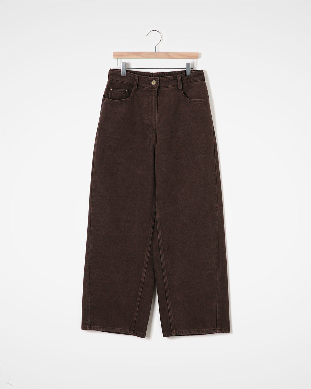 겨울까지 든든한 마이 데일리 Pants<br> warm brushed cotton wide pants