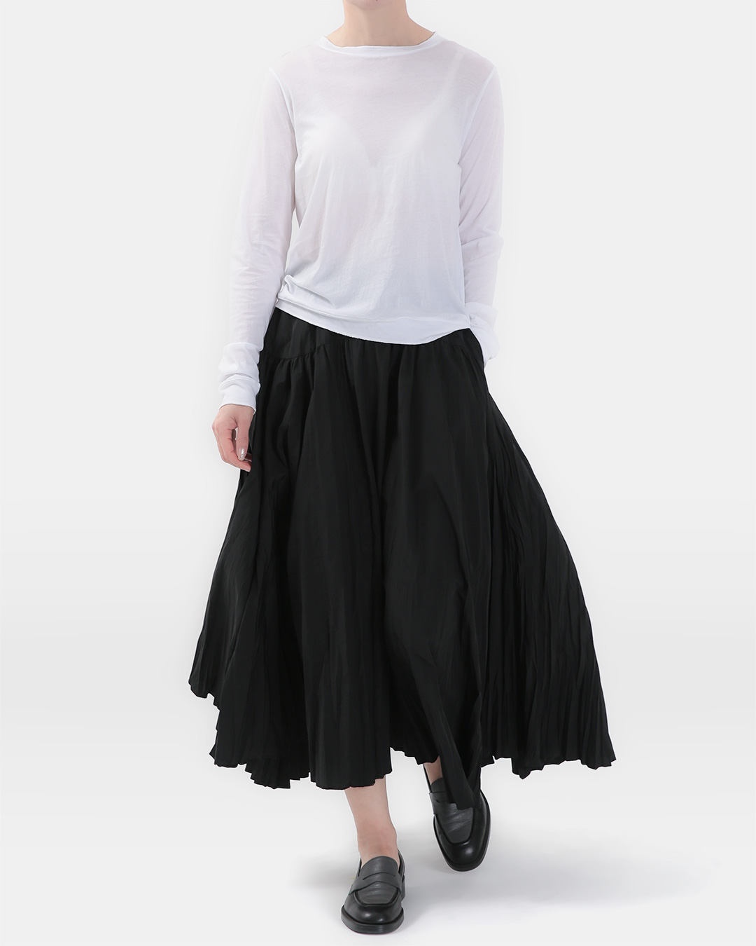 네추럴한 마감, Chic 하루<br> Soft Cotton Cutting Tee