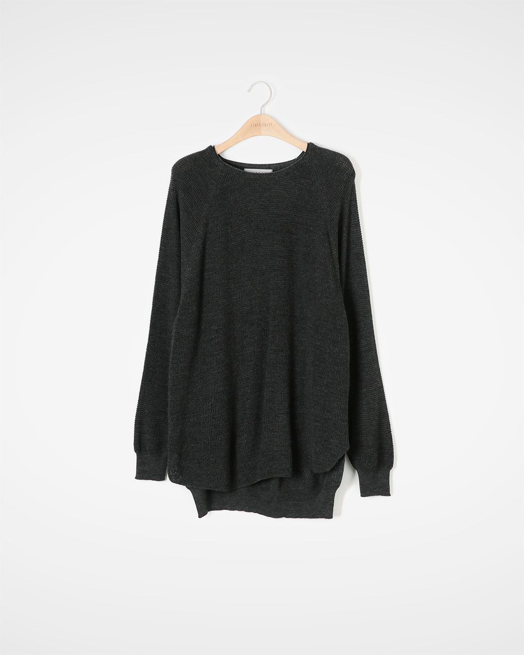 Creating atmosphere with texture<br> textured charcoal knit