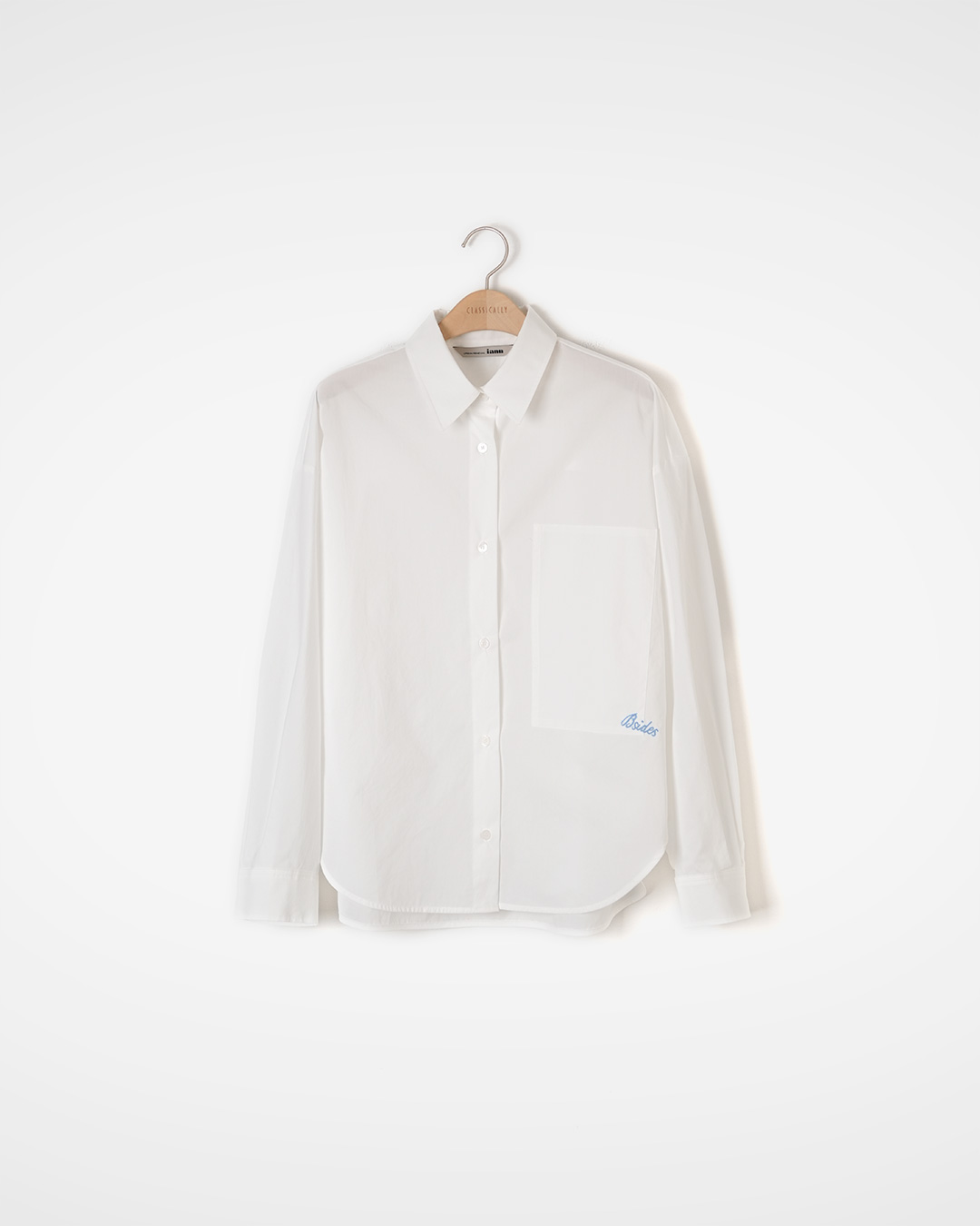 하루를 또렷하게, 포켓 자수 Shirt<br> besides embroidery cotton shirt