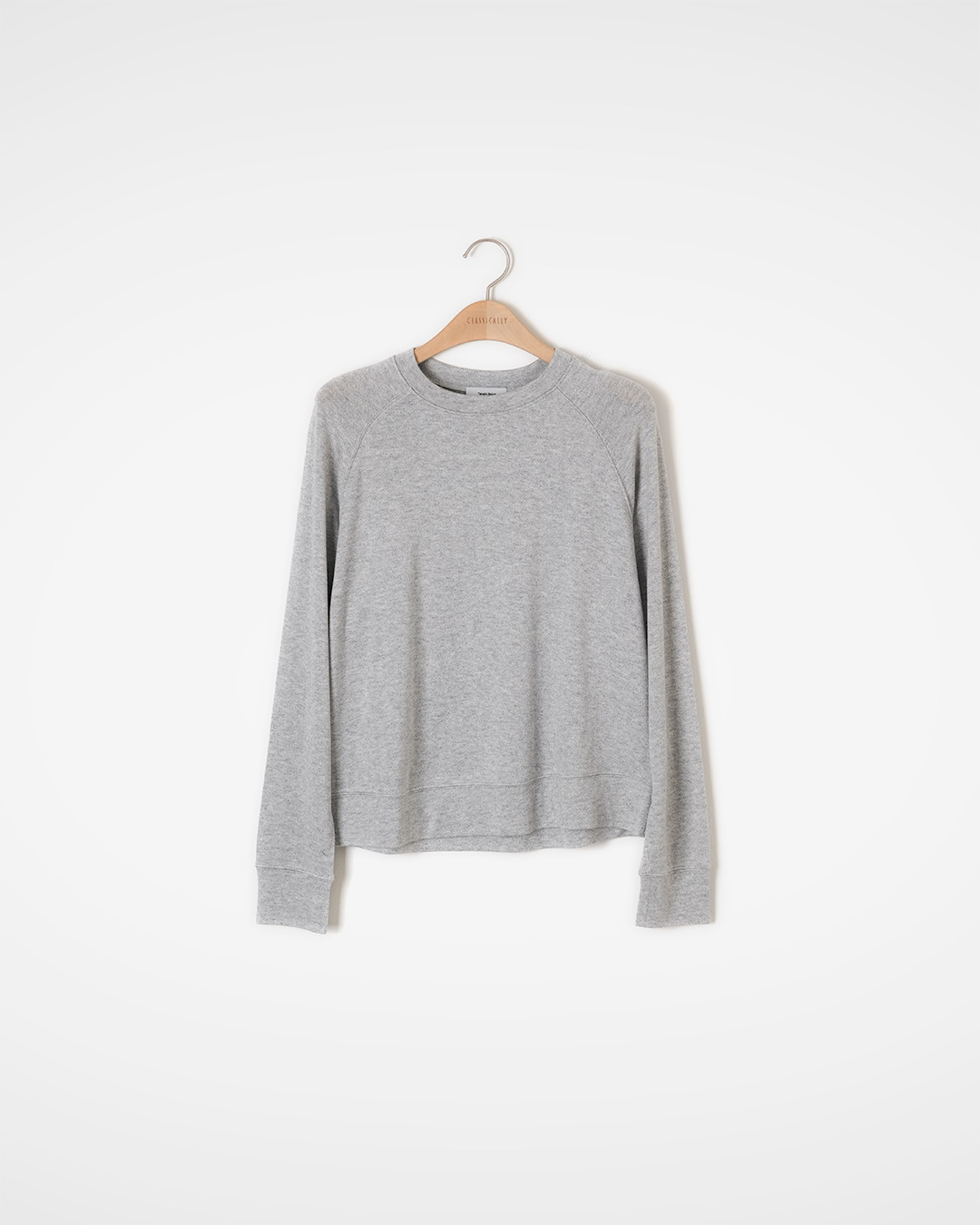 고슬고슬한 데일리 Sweatshirt<br> Wool Blend Round Knit Top