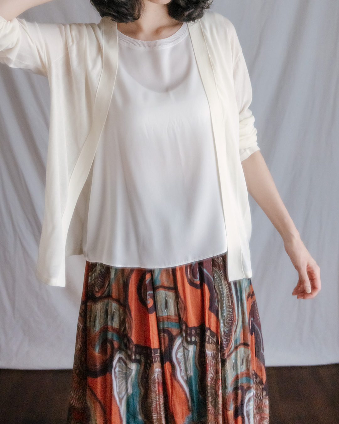 100% Silk Sleeveless Tower 3 Colors