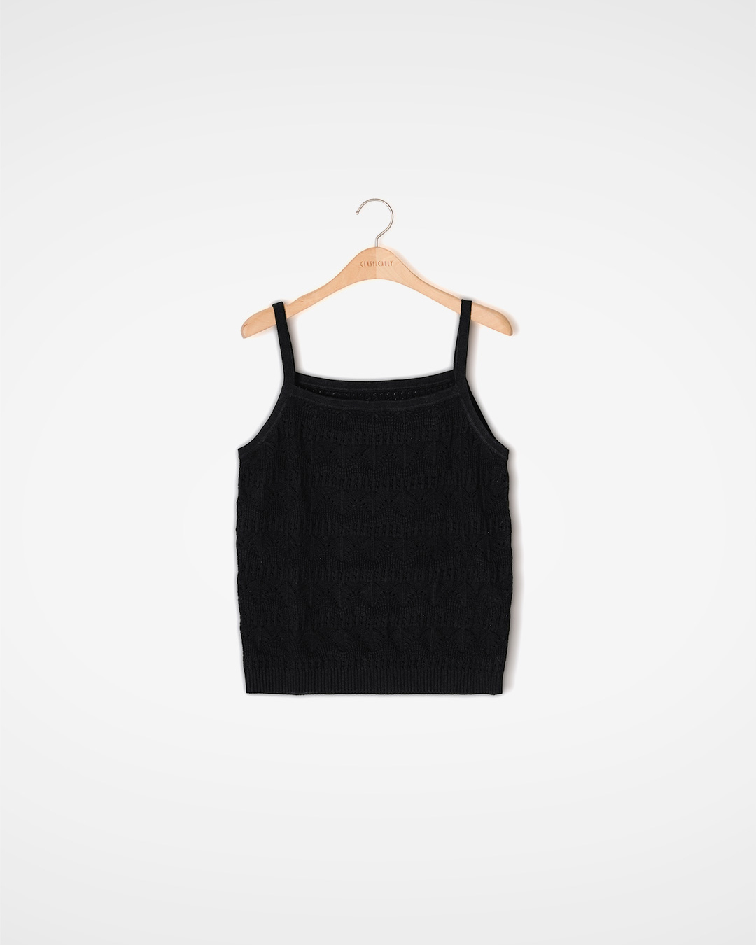 성글고 섬세한 Punching Patterns<br> pointelle knit top 2 colors