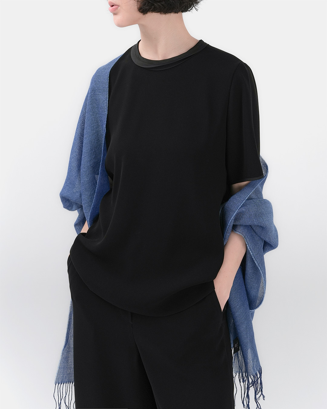 It's not flashy, so you end up wearing it longer<br> takesada milpa round blouse