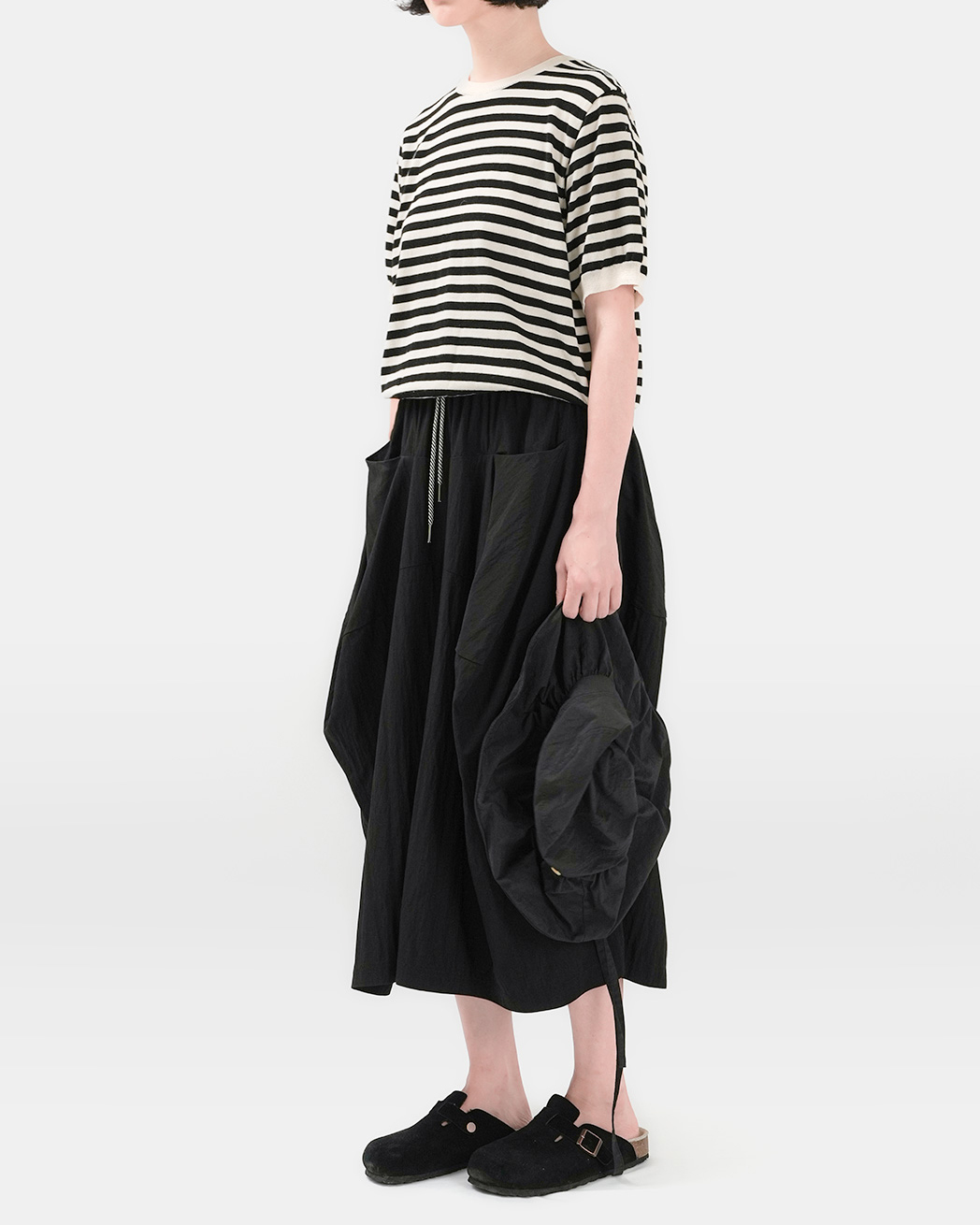 Loved even as time passes<br> Cotton Stripe Knit Pullover
