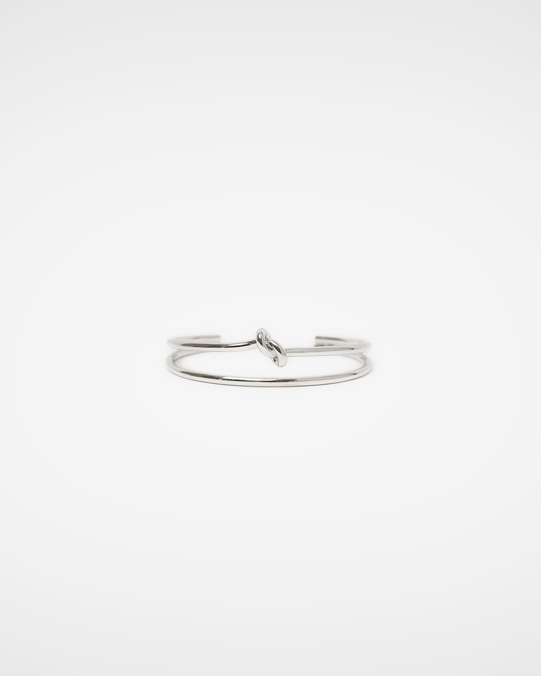 Shining simply<br> Knot Silver Bangle