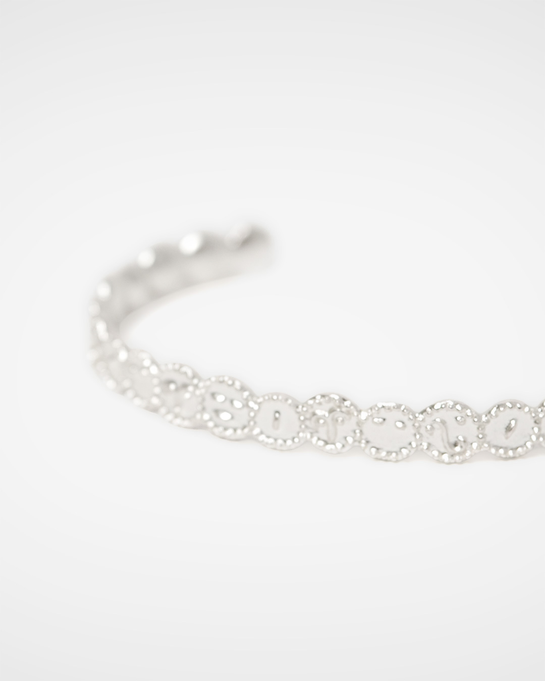 잔잔한 Silver Race<br> Silver Lace Bangle