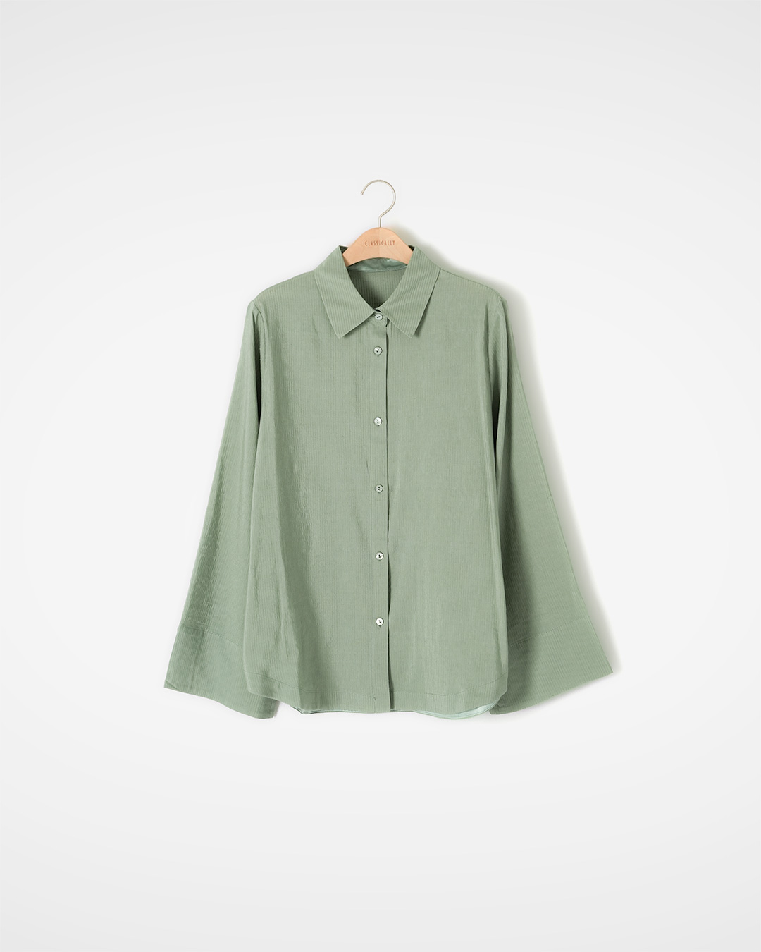 조용히 고급스러운 Summer Shirt<br> Italian Silk Linen Blouse