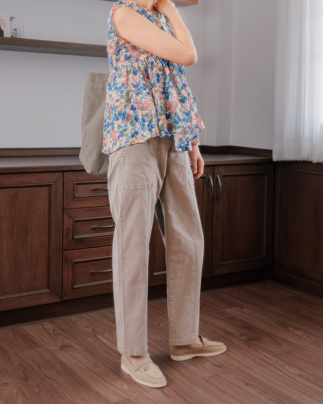 Cotton that adds strength to comfort<br> Tencel Utility Wide Pants