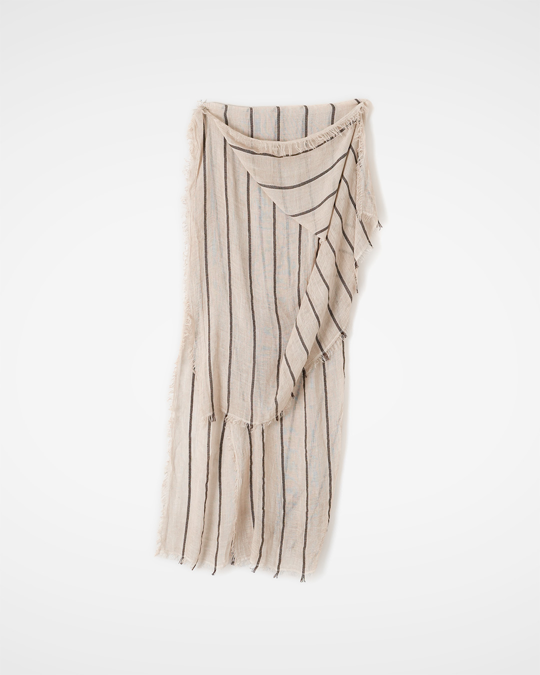 부담 없이 Graceful 한 끗<br> Natural Stripe Gauze Stole