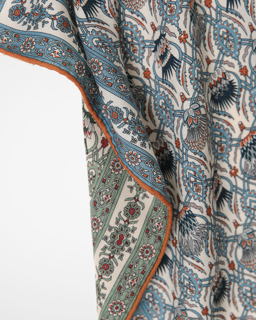 Two sides with different charms, a single scarf<br> Wool Silk Reversible Scarf