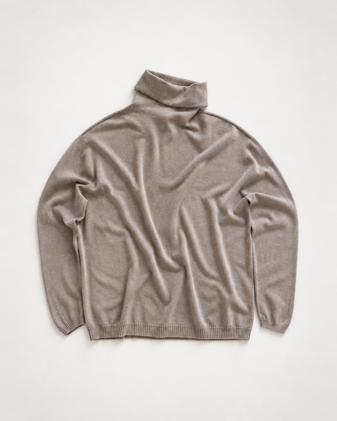 Italy Viscose Knit<br> 롤넥 Basic 핏 Oatmeal
