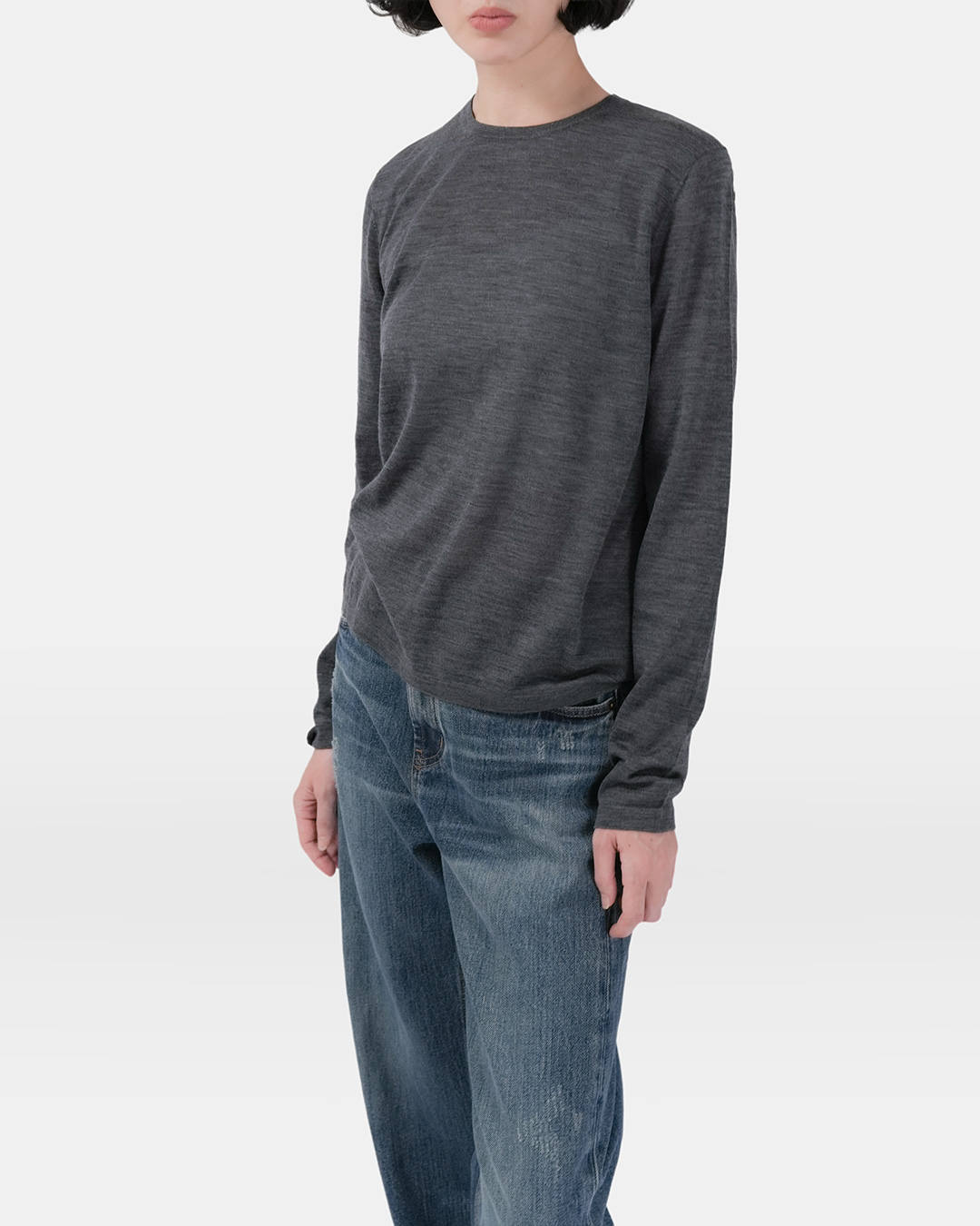 기획 Special Sale GERMAN WOOL 100%<br> FINE KNIT ROUND NECK