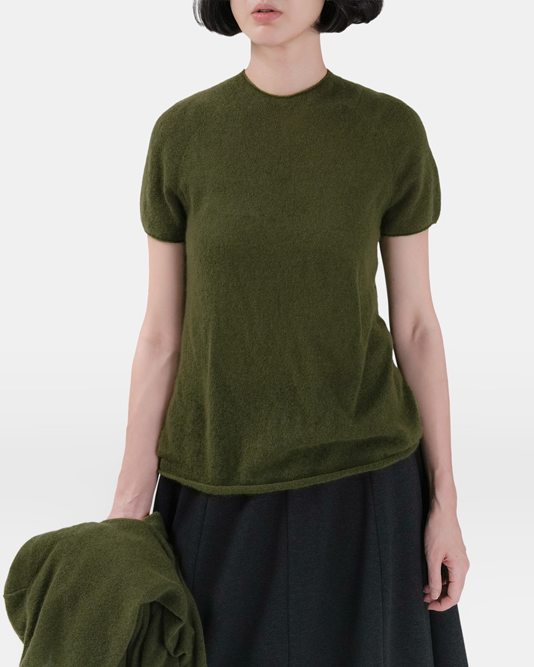 Good materials in the most comfortable way<br> Mulberry Silk Cashmere Merino Knit Tee