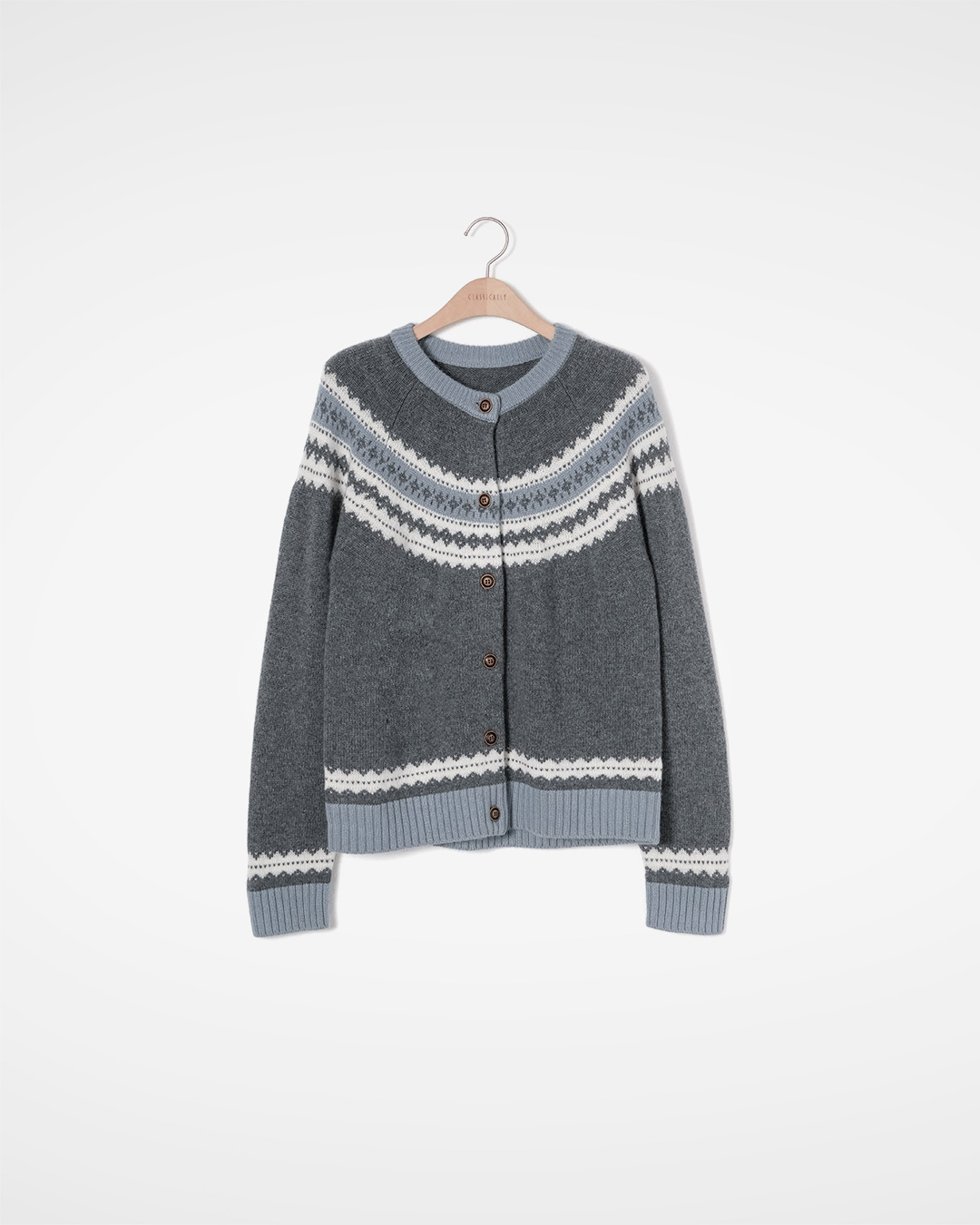 Today's story starts with this cardigan<br> Fair Isle Knit Cardigan
