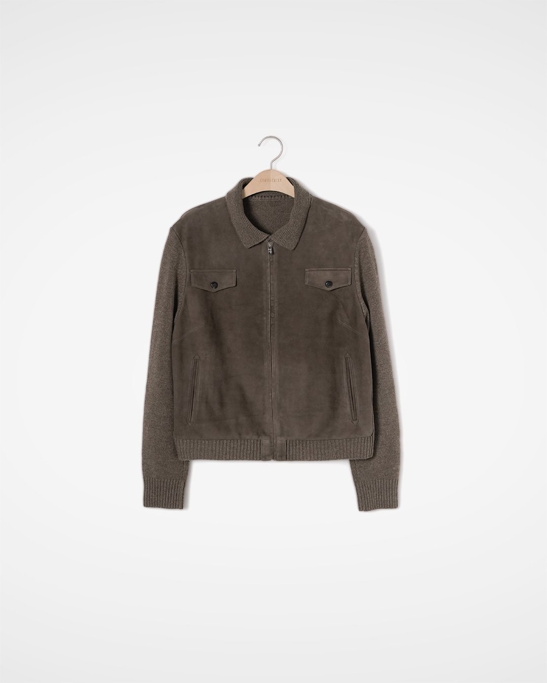 The feeling that good clothes give<br> Cocoa Lambskin and Cashmere Wool Jacket