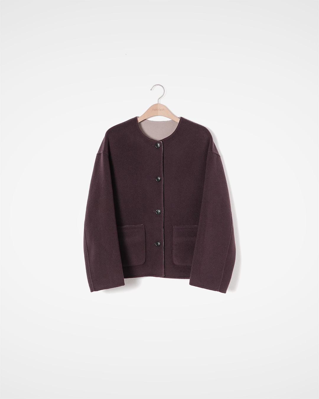 If I change my mind, I turn my coat inside out.<br> Reversible Handmade Wool Coat
