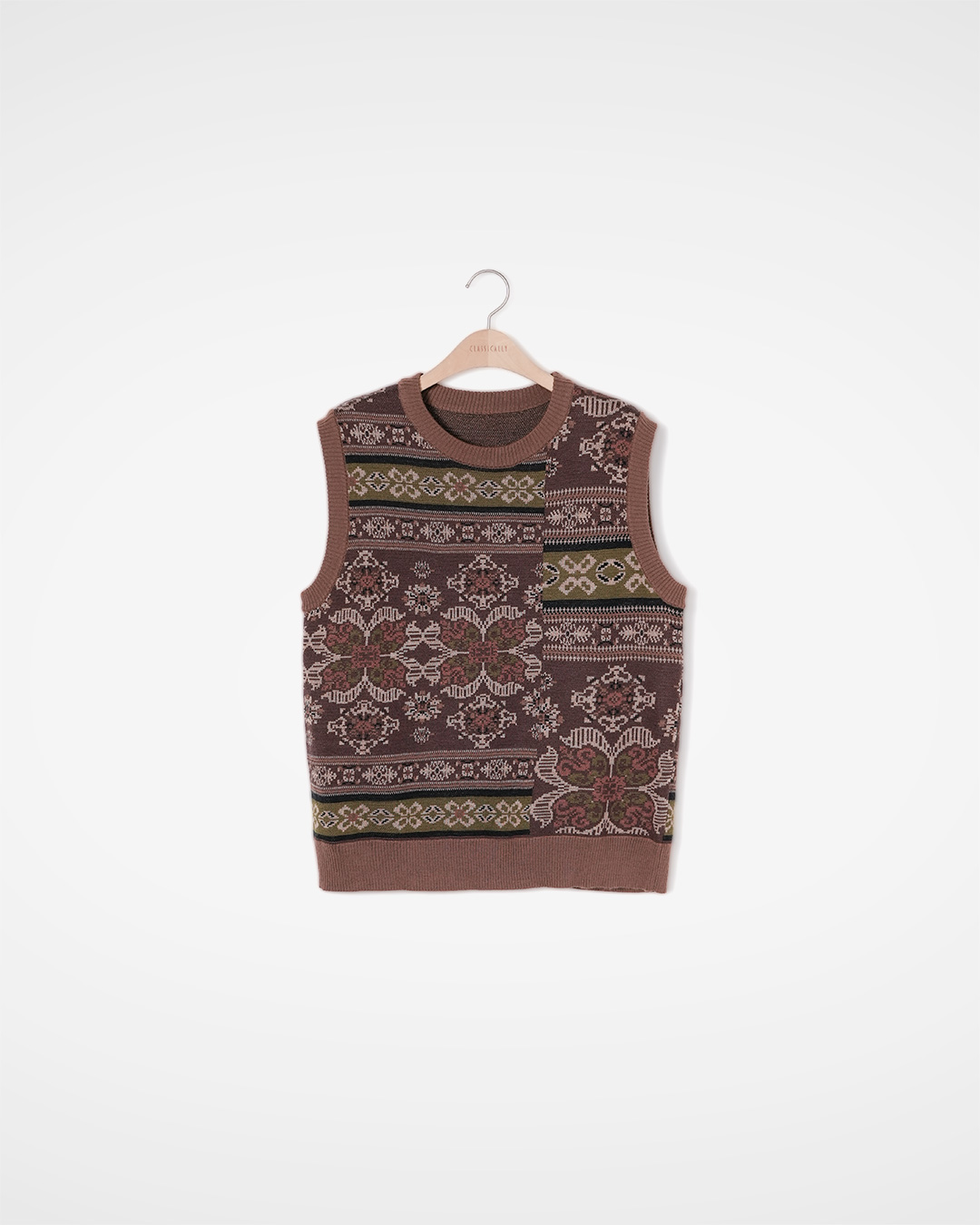 부드럽게 즐기는 Vintage 무드<br> Vintage Jacquard Knit Vest